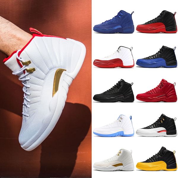 

2019 new fiba 12s game royal 12 mens basketball shoes michigan university blue gym red reverse taxi bulls cny wool mens trainers sneakers