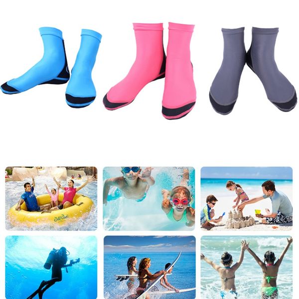 

2020 sport diving socks dive sock neoprenes nylons 1.5mm with webbed feet snorkeling socks diving shoes beaches water, Black