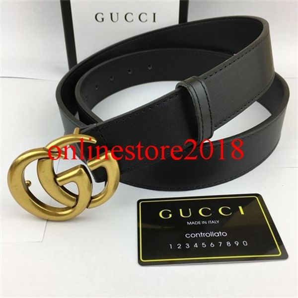 

2018 de igner belt luxury belt for men big buckle belt fa hion men leather belt whole ale cinto ma culino box, Black;brown
