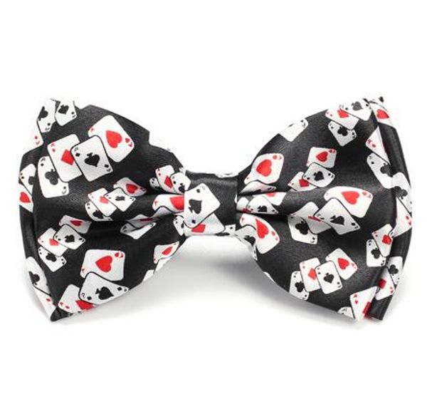 

10pcs gentleman bow ties fashion brand"playing card / poker" red black bow tie men's tuxedo dress tie party, Blue;purple