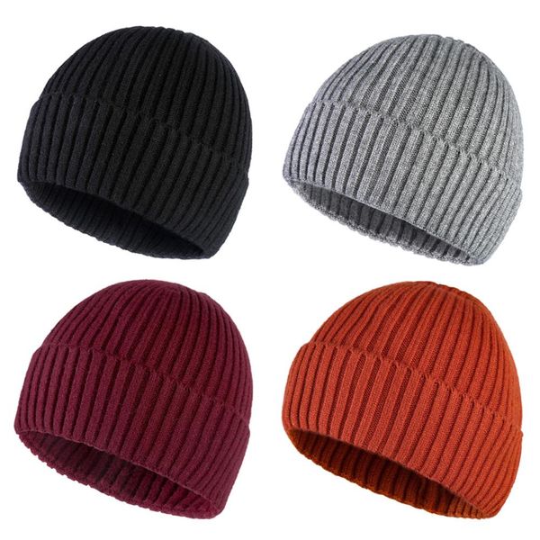 

fashion women beanie hat autumn women wool knit beanie hat cap for girls casual streetwear thick warm cap for female 2019