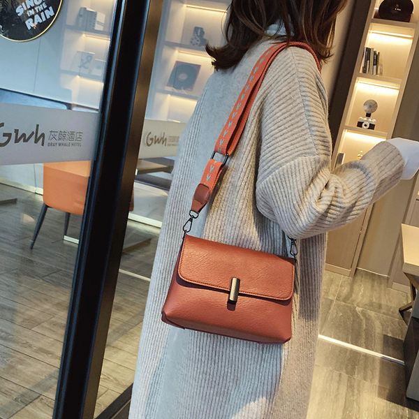

women's shoulder bag slant span bag 2020 new simple solid color pu women's korean leisure