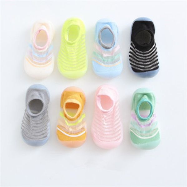 

new spring summer baby shoes for girls glass silk socks shoes baby anti slip soft sole light bottom toddler indoor floor