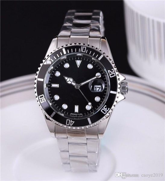 

Роскошные часы 40MM из цельного стального пояса высокого качества, яхт-мастер, авто