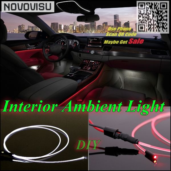 

for 3 m3 e30 e36 e46 f30 f31 f34 z3 car interior novovisu ambient light panel strip illumination inside optic fiber light