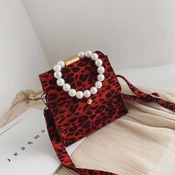

leopard 2020 womens messenger bag large capacity pearl pu leather shoulder bag ladies cross body handbags bolsa feminina