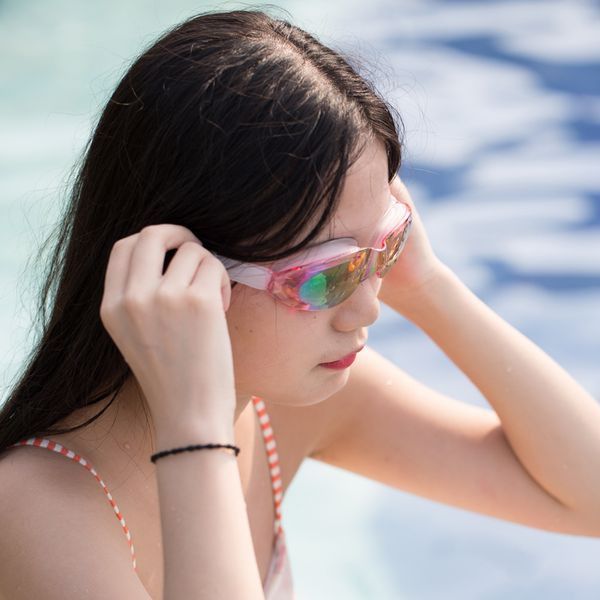 

colorful coating mirrored swimming goggles water sportswear anti-fog anti-uv waterproof swimming glasses b42006