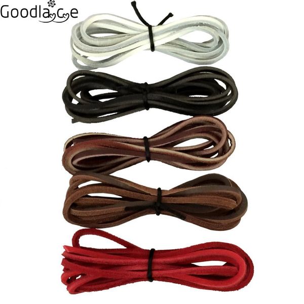 

1 pcs 1/8" shoelaces of leather boot leather shoe laces 200cm/79"long, Black