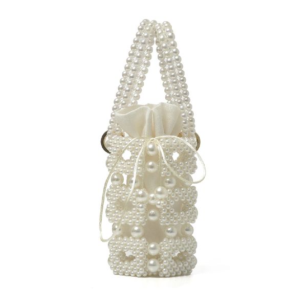 

new pearl bag girl handmade mini bag 2019 ins single shoulder slant
