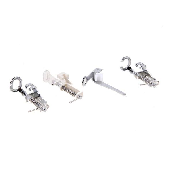 

4шт / набор швейных машин прижимной лапки бытовой вышивка штопка лоскутная прижимная лапка для электрических / ножной швейной машины, Black