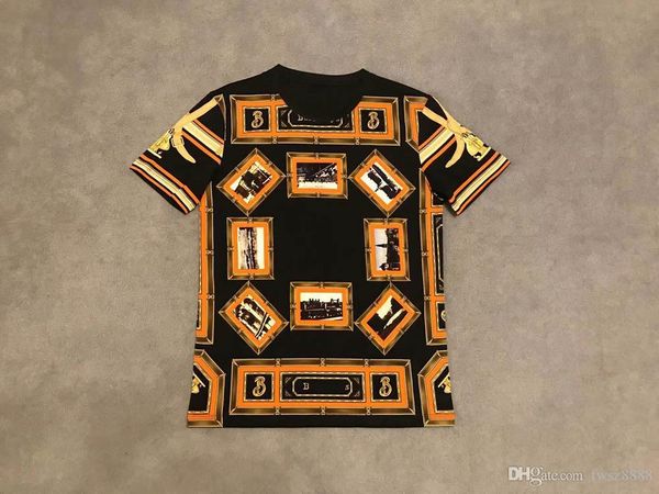 

2020ss новых людей конструктора тенниски luxury париж моды tshirts лето женщины pattern футболка мужской top качество 100% хлопок топ tee 25, White;black
