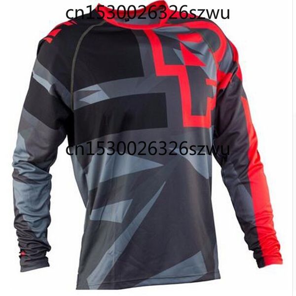 

2020-2020 new dh downhill motor jersey mountain bike long sleeve motocross jersey mtb uniform shirt cycling clothing motocycle, Black;red