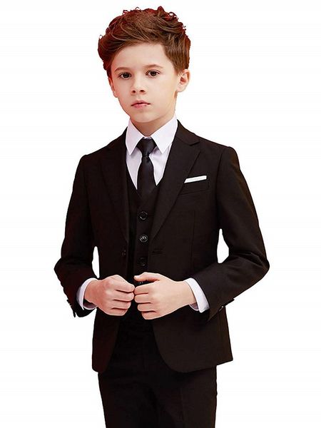 

toddler kids boys suits set slim fit suit for boys, White