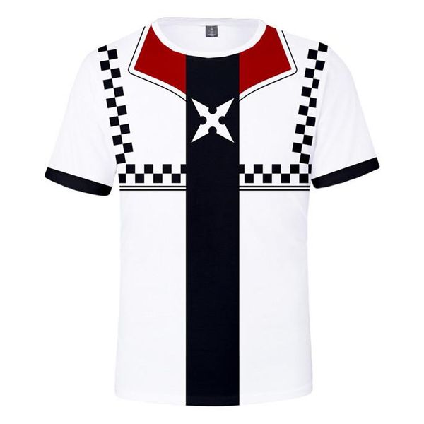 

kingdom hearts 3d digital print mens tshirts fashion o neck short sleeve casual mens, White;black