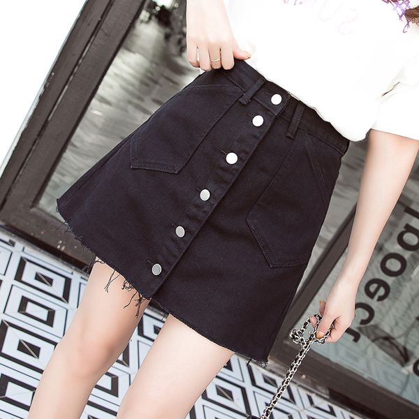 

black ash female fashion tall waist bust skirts pants shuhua311, Blue