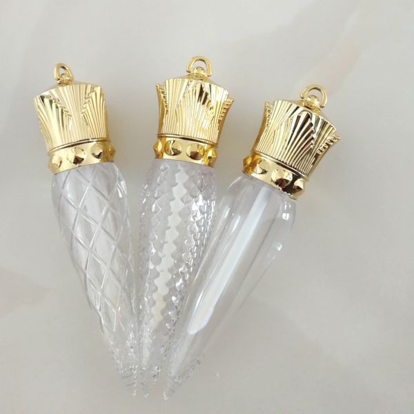 

gold crown empty lipgloss tubes diy carrot shape 5ml clear liquid lip gloss tubes lipgloss lipstick bottles containers cosmetics packaging