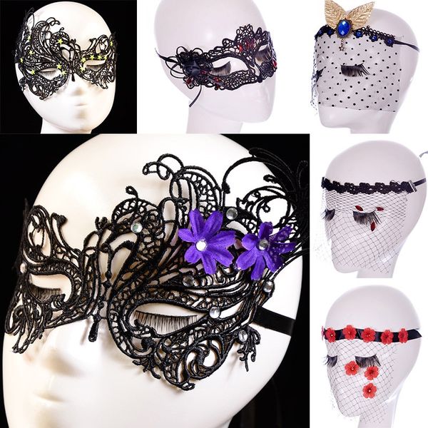 

lace party masks women ladies girls masquerade mask venetian half face mask christmas cosplay party eye masks fa2772
