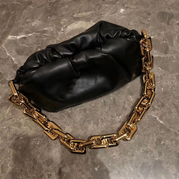 

Cowhide Thick Chain Cloud Hand Ladle Shoulder Underarm Bag Female 2020 Newset Luxury Handbags Women Bags Designer Drop Shipping