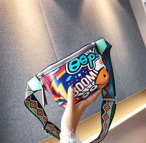 

women waist bag new one shoulder cross belt sport cartoon chest bag ph-cfy20060310