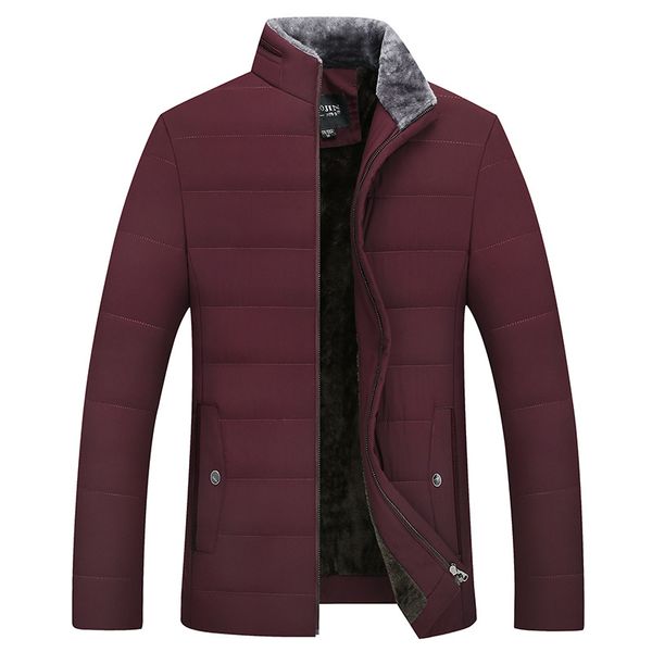 

stand collar new thicken warm winter jacket men, Black