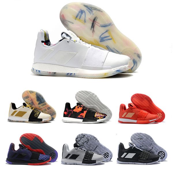 

2018 mvp beard harden vol. 3 low white gold silver basketball shoes for good quality 3s mens trainers sports sneakers size 40-46