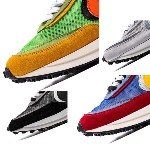 

waffle multi sacai ldv mens running trainers women sport run green blue waffle ldv sport sneakers sport white gray black red mesh trainers