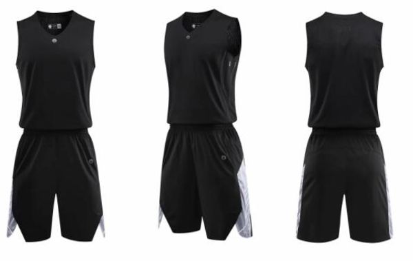 

2019 custom mens basketball uniforms with as many different colors and styles reversible basketball apparel for that home away look wear, Black;red