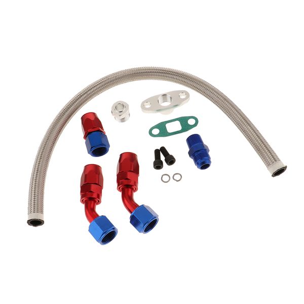 

auto car turbo feed and return lines charger oil drain & line