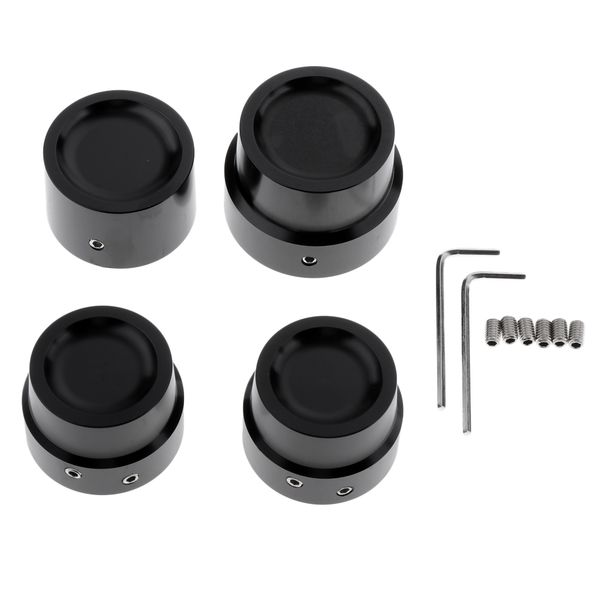 

motorcycle front & rear axle nut cover axle nuts caps for harley softail electra road glides dyna