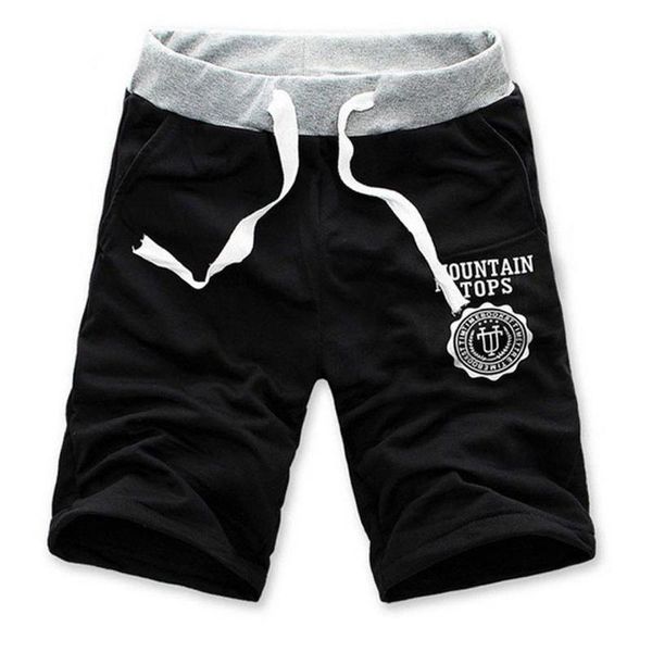 

running pants multi-pocket mens xl gym half trousers dance letters shorts beach pants, Black;blue