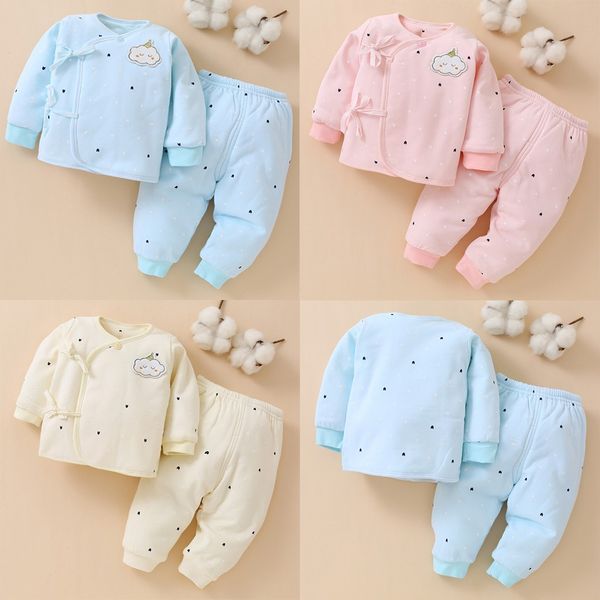 

kid clothes newborn toddler baby boys girls warm thick cartoon print underwear outfits for boys outfits roupa infantil p30, White