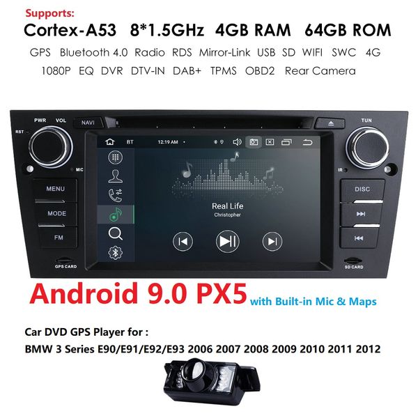 

2din android 4g 64g automotivo car multimedia fit 7" e90 car dvd gps stereo player for 320i 325i 330i 3 series 2005-2007