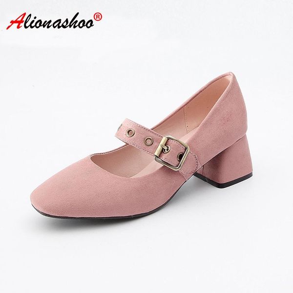 

women shoes women pumps high heels ladies shoes elegant round toe wedding female shoes 2019 spring fashion size 34-43 pink black