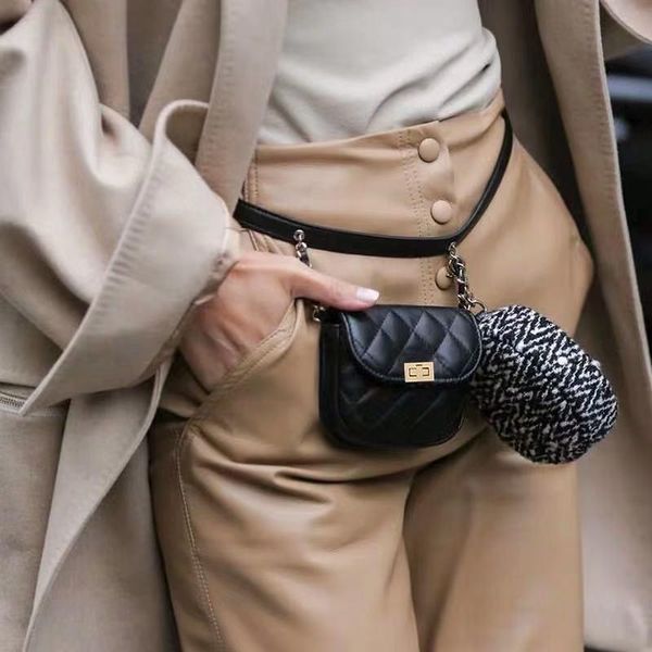 

2019 new stylish women waist bag ladies fashion pu leather crossbody chest bag girls small shoulder strap packs