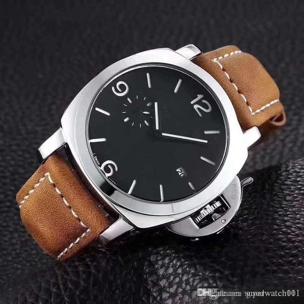 

Высококачественные кварцевые мужские часы .44 мм циферблат. Кожаный ремешок Супер