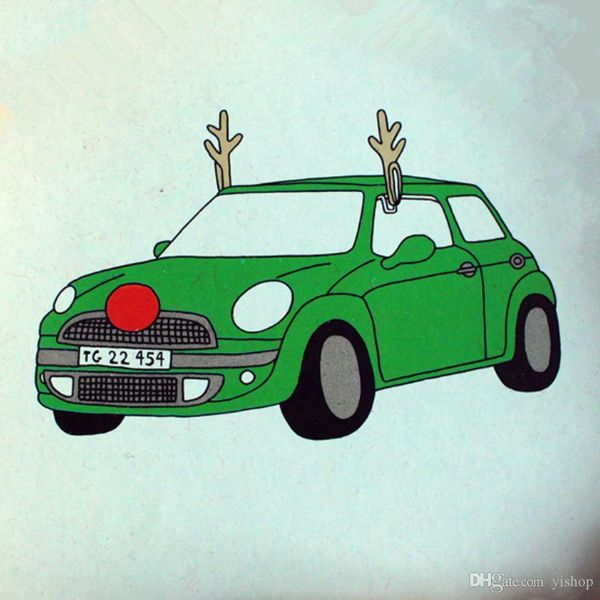 43 5 13 5cm Christmas Reindeer Antlers Car Costume Antlers Nose