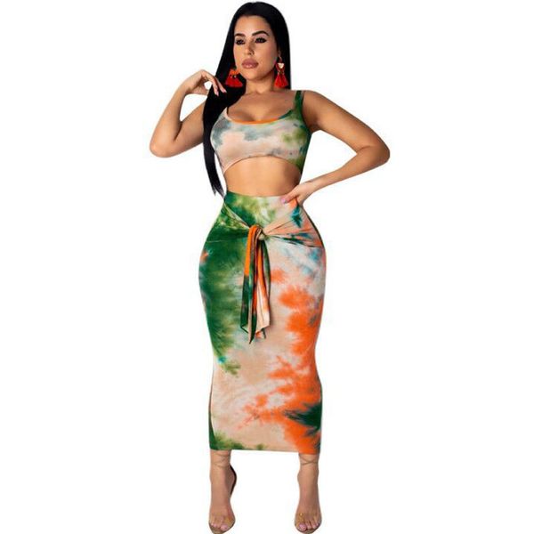 

женщины s одежда 2 piece set sexy two piece set club dye и midi юбка set шт летняя одежда женщины matching наборы, White