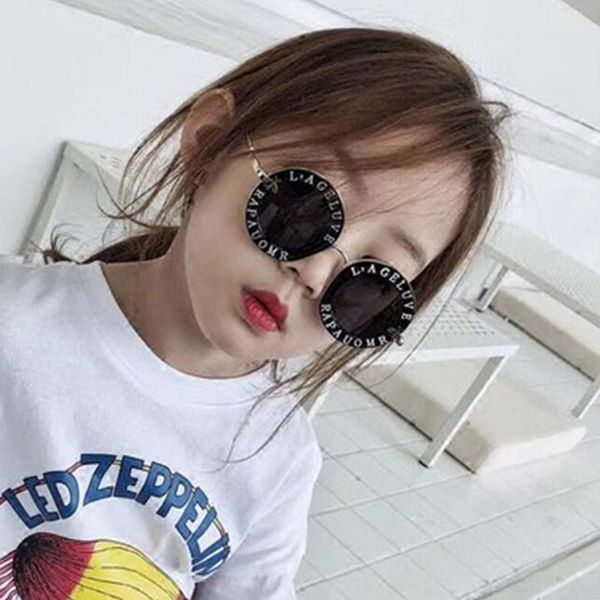 

steampunk cartoon kids sunglasses boys girls luxury vintage children sunglasses round sun glasses oculos feminino accessories nvlqz, Blue
