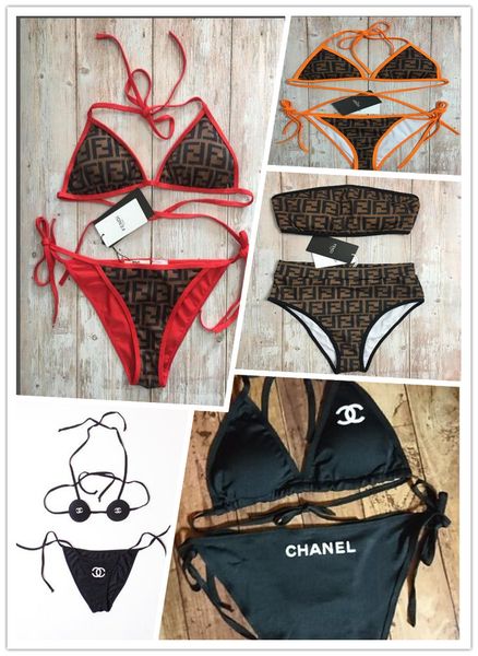 

De igner lady bikini wim uit brand letter printed brand wimwear bikini for women luxury two piece female bikini bathing uit on ale