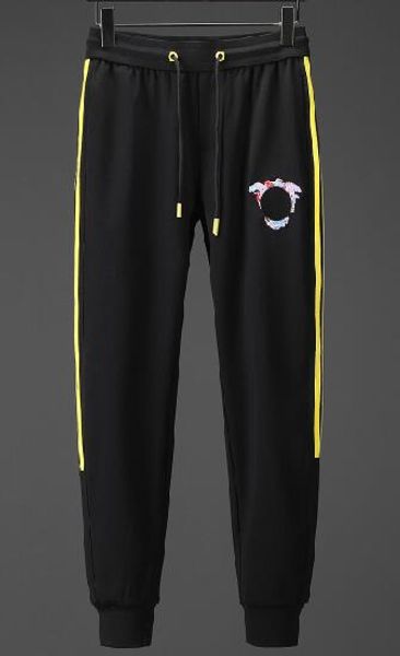 

dsenqi cotton men's joggers pants ver casual pants men sweatpants 19506, Black