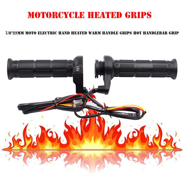 

22mm motorcycle electric heated molded grips warmer handle