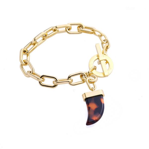 

european and american brand bracelet ox horn bracelet titanium steel rose gold couple bracelet fashion mens bracelets, Black
