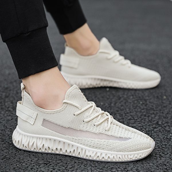 

new style woven couple's shoes hollow out 4d print end men's shoes breathable versitile fashion coconut women's trend, Black