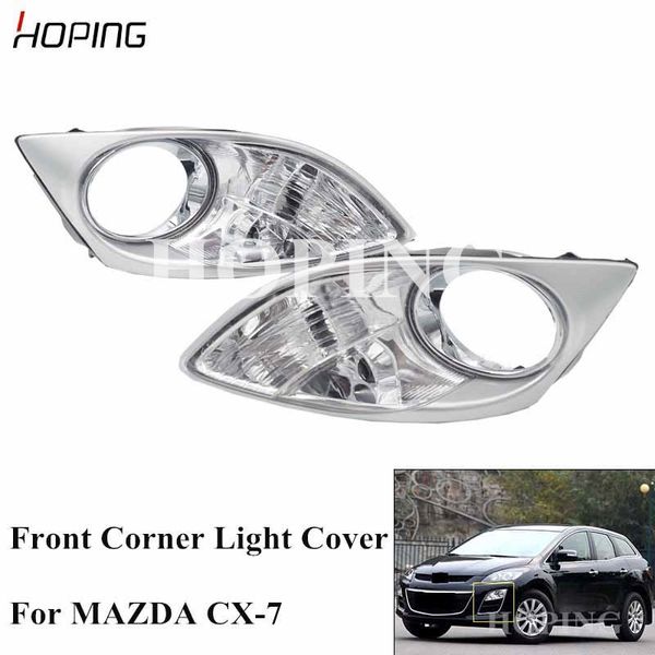 

hoping auto front bumper corner light cover fog light cover for cx7 cx-7 replacement fog lamp hood