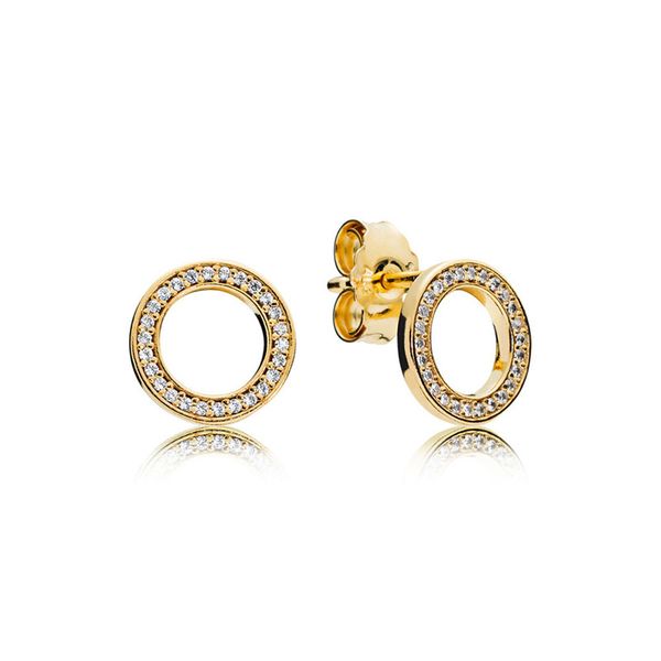 

ze59 pandor earringeternal aura single style 925s pure silver sell fashion atmosphere for lover birthday christmas earings gift, Golden;silver