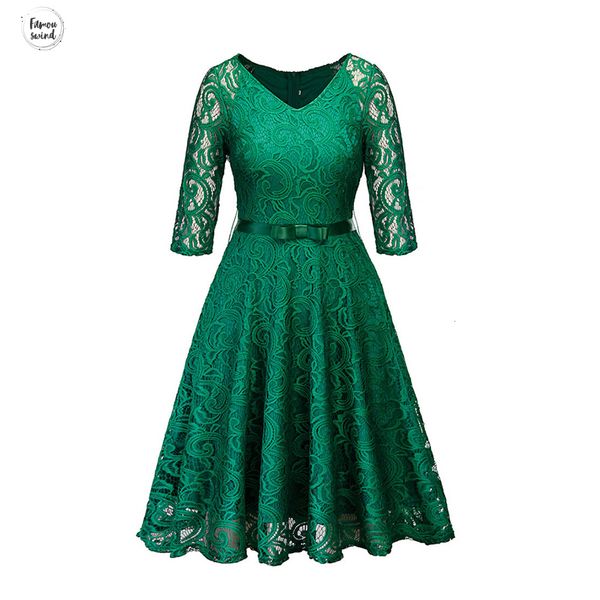 

кружевное платье женщины вечер готический пояс синий зеленый выдалбливают цветочные лук ленты черный весна лето работа платья, Black;gray