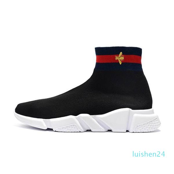 

fashion designer speed trainer sock shoes women triple black sshioesred glitter volt mens trainers runners casual sports sneakers l24