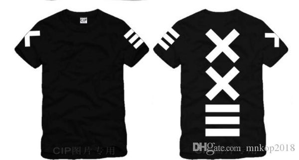 

2018 новой мода pyrex vision 23 тенниски xxiii печатных футболки hba тенниска способ тенниска men women хлопок футболка, White;black