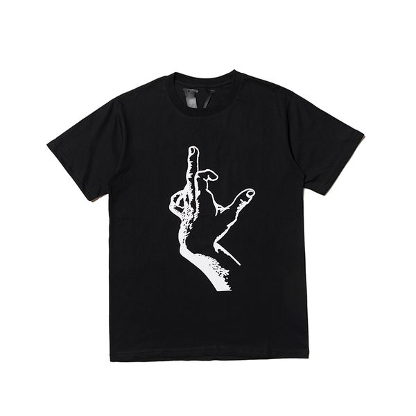 

vlone vlone мода brand new мода женщины мужчины дизайнер футболка hip hop streetwear finger печати хлопка с коротким рукавом женщины скейтбо, White