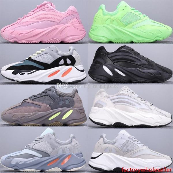 

new 2019 700 v2 vanta static inertia geode salt triple black fluorescent runner running shoes men women kanye west 700v2 designer sneakers